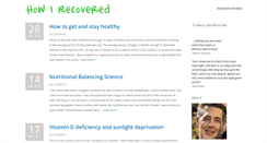 Desktop Screenshot of howirecovered.com